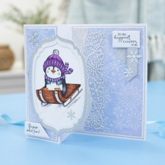 Clear Stamps - Cute Penguin - Snow What Fun!