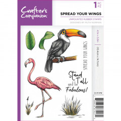 Unmounted Rubber Stamps - Spread your Wings
