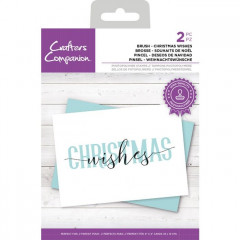 Brushletter Clear Stamps - Christmas Wishes