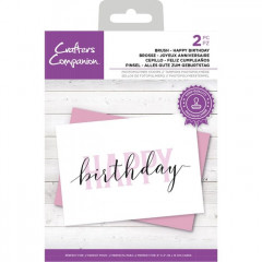 Brushletter Clear Stamps - Happy Birthday