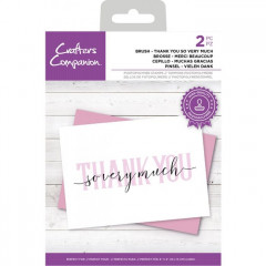 Brushletter Clear Stamps - Thank you so very much