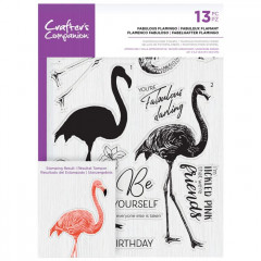 Clear Stamps - Layered Fabulous Flamingo