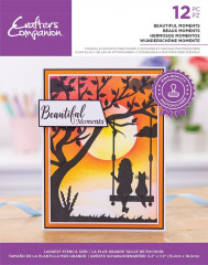 Stencil and Clear Stamps - Silhouette Beautiful Moments