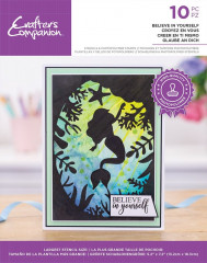Stencil and Clear Stamps - Silhouette Believe in Yourself