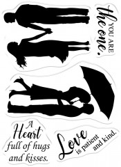 Stencil and Clear Stamps - Silhouette You are the One