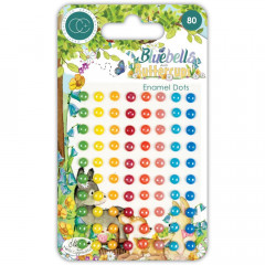 Adhesive Enamel Dots - Bluebell and Buttercups