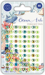 Adhesive Iridescent Dots - Ocean Tale