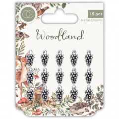 Metal Charms - Woodland Silver Pine Comb