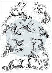 Clear Stamps - In The Forest Bear
