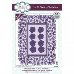 Craft Dies - Frames and Tags Floral Rectangle