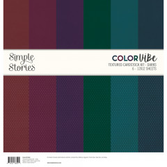 Color Vibe Darks - 12x12 Textured Cardstock Kit
