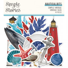 Simple Stories Vintage Seas 12x12 Collectors Essential Kit