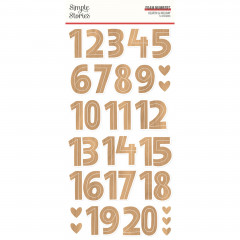 Simple Stories Foam Number Sticker - Hearth and Holiday