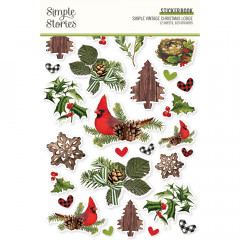 Simple Vintage Sticker Book - Christmas Lodge