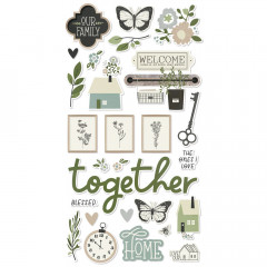 Simple Stories Chipboard Sticker - The Simple Life