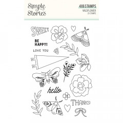Simple Stories Clear Stamps - Wildflower