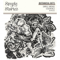 Bits and Pieces Die-Cuts - Simple Vintage Essentials - Botanical Bits