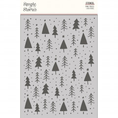 Simple Stories 6x8 Stencil - Boho Christmas - Pine Trees
