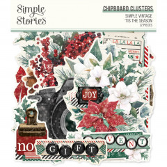 Chipboard Clusters - Simple Vintage Tis The Season