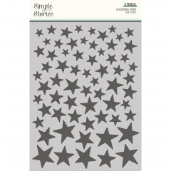 Simple Stories 6x8 Stencil - Tis The Season - Chrsitmas Stars