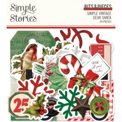 Bits & Pieces Die-Cuts - Simple Vintage - Dear Santa