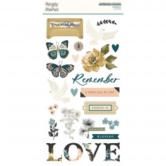 Simple Stories 6x12 Chipboard Sticker - Remember
