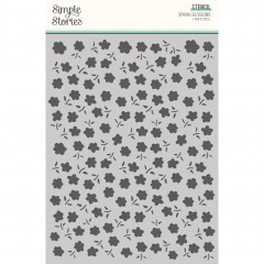 Simple Stories 6x8 Stencil - Fresh Air - Spring Blossoms