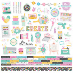 Simple Vintage - Crafty Things - 12x12 Collection Kit