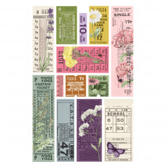 Simple Stories Sticker Book - Simple Vintage - Meadow Flowers