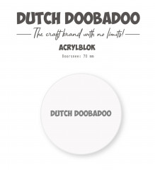 Dutch Doobadoo - Acrylic Stamp Block - Artist Trading Coins Ø70mm