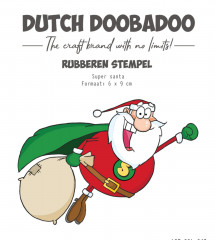 Dutch Rubber Stamp - Super Santa