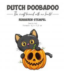 Dutch Rubber Stamp - Black Cat