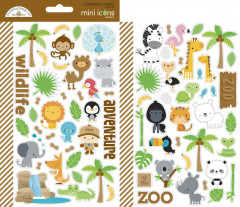 At the Zoo - Mini Icons Stickers