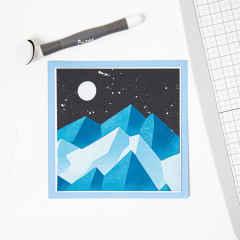 Sizzix Layered Stencils by by Josh Griffiths - Mountain Scene