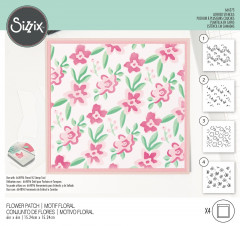 Sizzix Layered Stencils by Alexis Trimble - Flower Patch