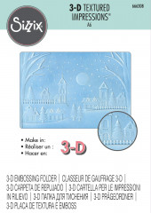 3D Embossing Folder - Winter Village