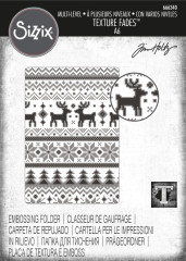 Multi-Level Embossing Folder - Texture Fades by Tim Holtz Holiday Knit