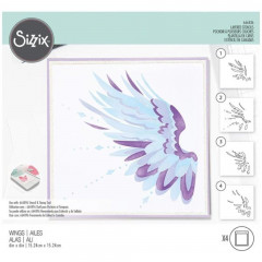 Sizzix Layered Stencils by Olivia Rose - Wings