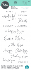 Sizzix Clear Stamps by Lisa Jones - Daily Sentiments