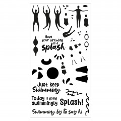 Sizzix - Clear Stamps by Catherine Pooler - Synchronized Swimmers