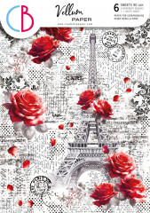 Paris Je taime - A4 Vellum Paper Patterns