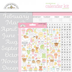 Baby Girl First Year Calendar Kit