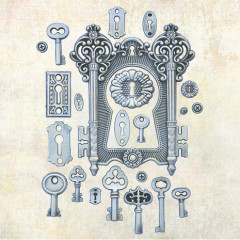 Finnabair Decor Moulds - Locks and Keys