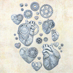 Finnabair Decor Moulds - Steampunk Hearts