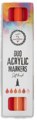 Studio Light - Duo Acrylic Markers - Reds (Soft Brush)