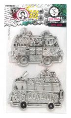 Studio Light - Art By Marlene - Clear Stamps - Hippie Busses
