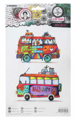 Studio Light - Art By Marlene - Clear Stamps - Hippie Busses