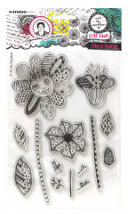 Studio Light - Art By Marlene - Clear Stamps - Playful Flowers