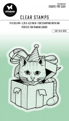 Studio Light Clear Stamps - by Laurens van Gurp Nr. 408 - Cat in a Box