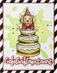 Studio Light Clear Stamps - by Laurens van Gurp Nr. 410 - Birthday Dog